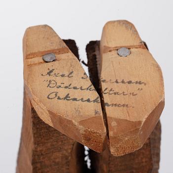 AXEL PETERSSON DÖDERHULTARN, skulptur, vallpojke, stämpelsignerad.