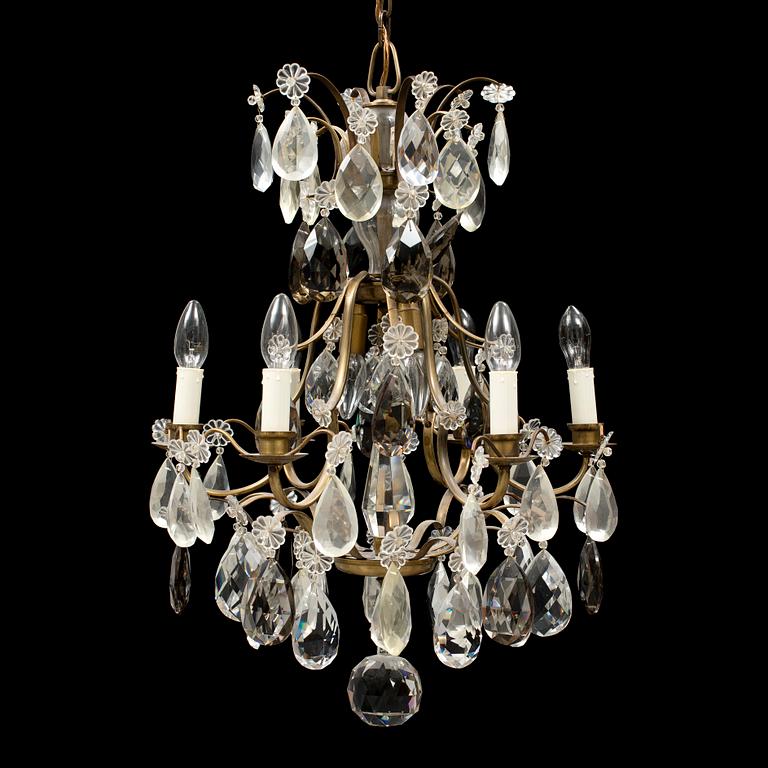 A mid 20th Century baroque style chandelier.