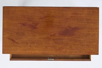 A late Gustavian mahogany cards table, Stockholm, late 18th century.