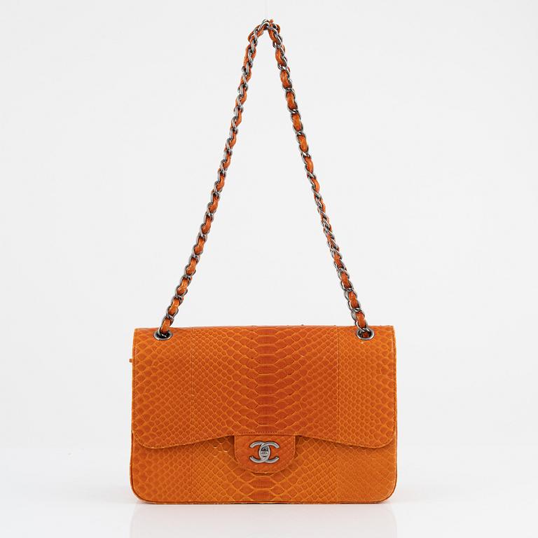 Chanel, "Python Jumbo Double Flap Bag", 2014.