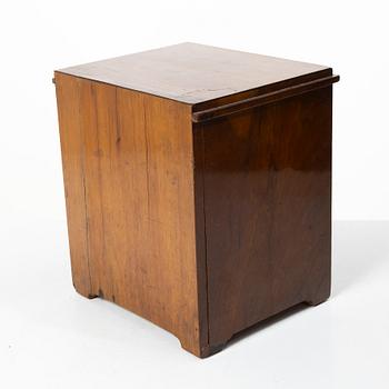 A Swedish Empire mahogany minature commode, first part 19th century.