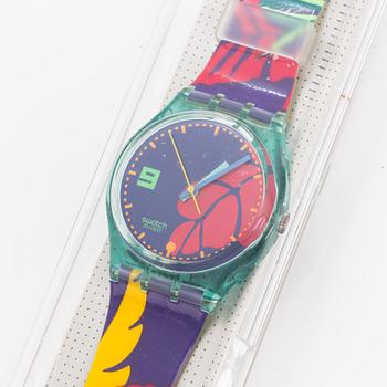 Swatch, Ibiskus, wristwatch, 34 mm.