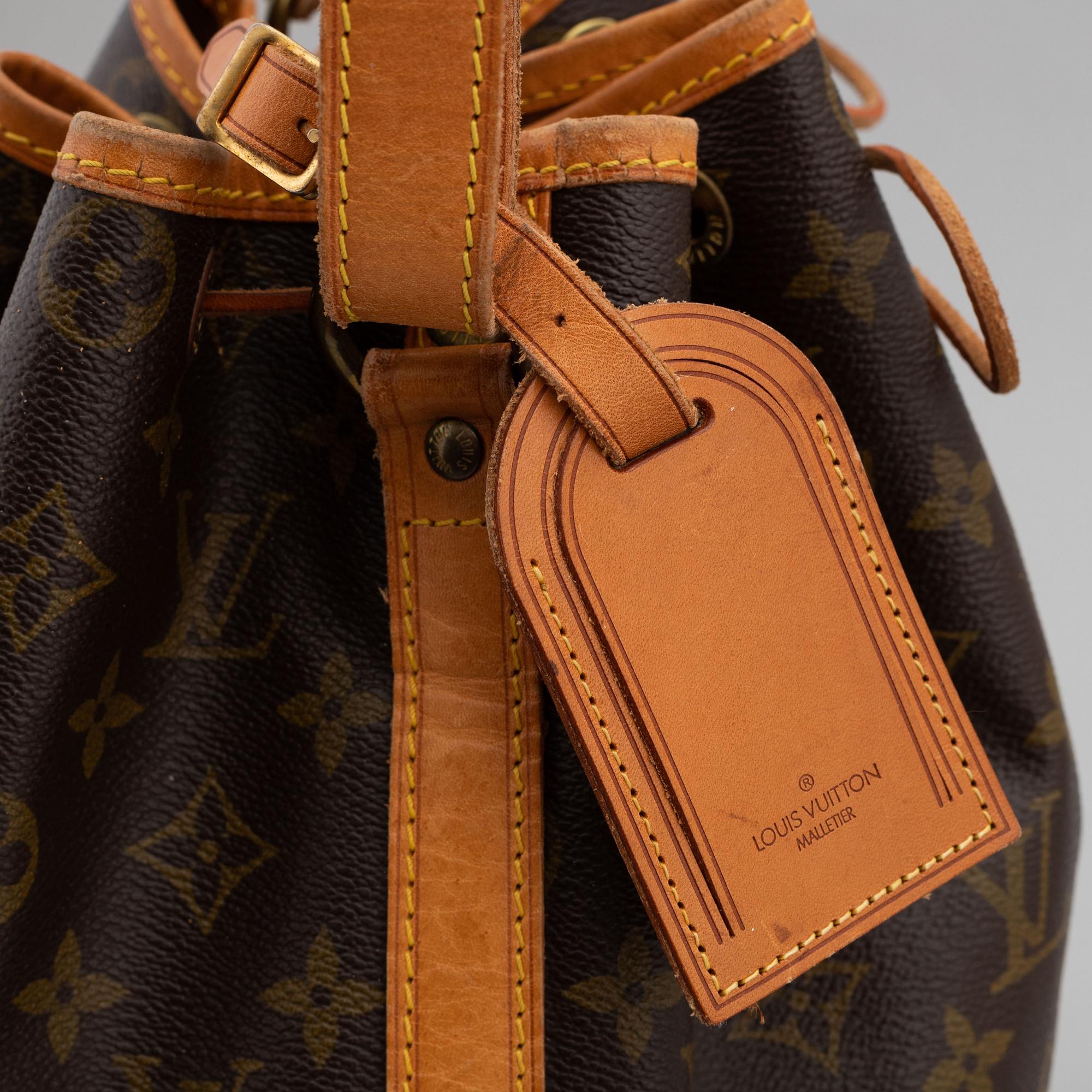 Louis Vuitton, a 'Noé' monogram canvas handbag, 1990.