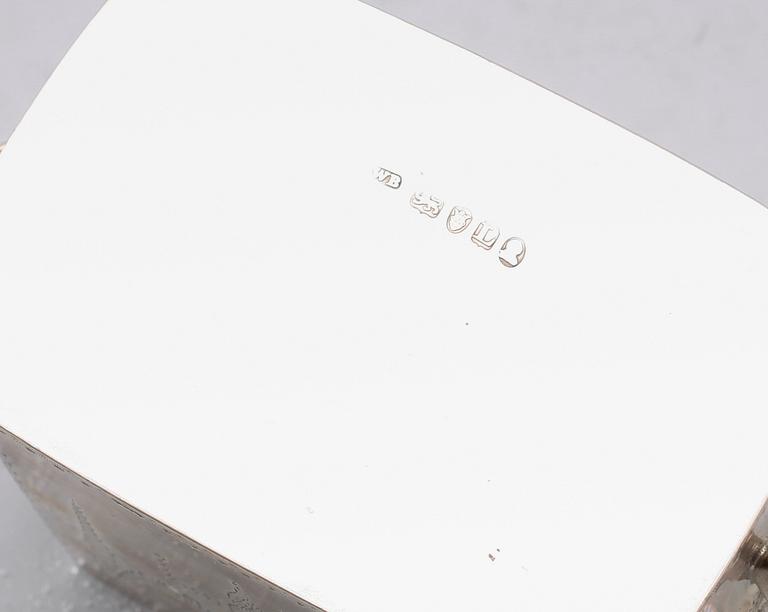 SOCKERSKÅL, silver, William Bennett, London 1806. Vikt ca 203 g.