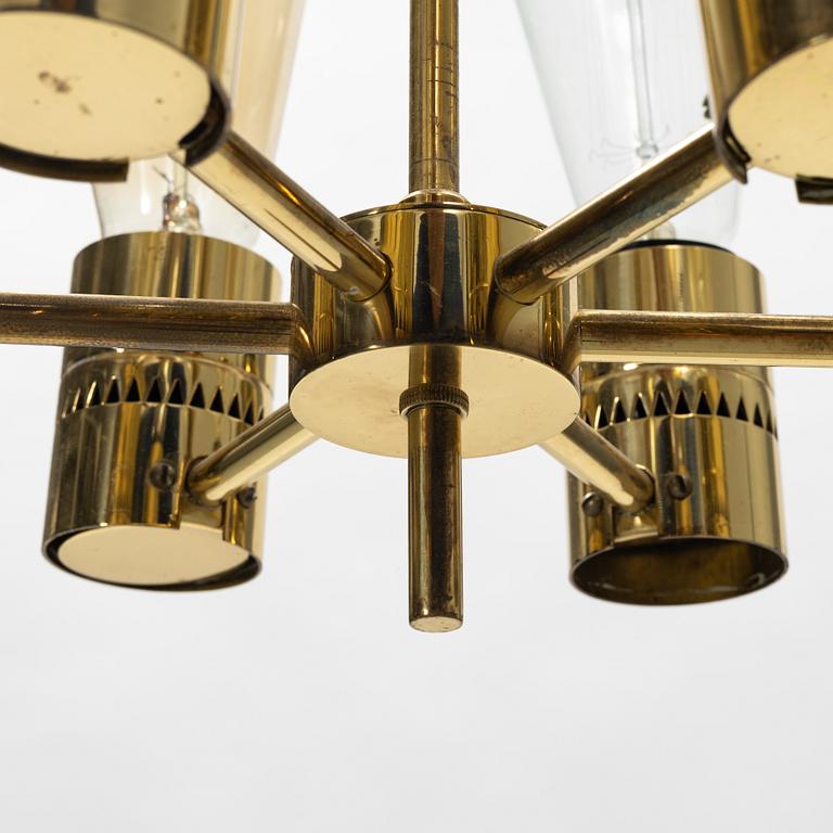Hans-Agne Jakobsson, a brass ceiling lamp, Hans-Agne Jacobsson AB, Markaryd.