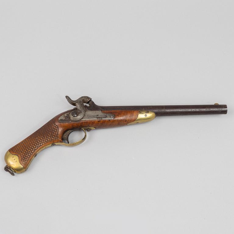 A Swedish rifled cavalry percussion pistol, 1850 pattern,.