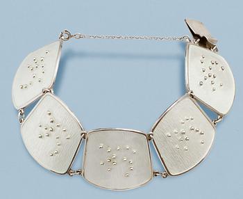 1176. A K. A. Rasmussen sterling and enamel bracelet, Norway.