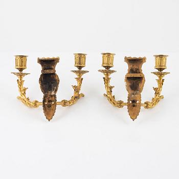 Appliquer, ett par, Empirestil, 1800-tal.