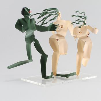 TIMO SOLIN, skulptur, plåt, signerad.