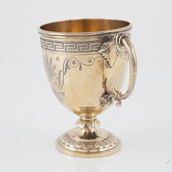 An English Silver-Gilt Cup, mark of Thomas Smily, London 1965.