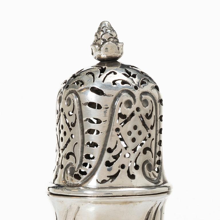 Sockerbössa, silver, rokoko, Augsburg, 1745-47.