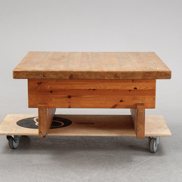 A pine coffee table from IKEA, 1970's.