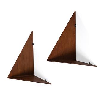 Poul Cadovius, Two 'Butterfly' shelves, Mid-20th Century.