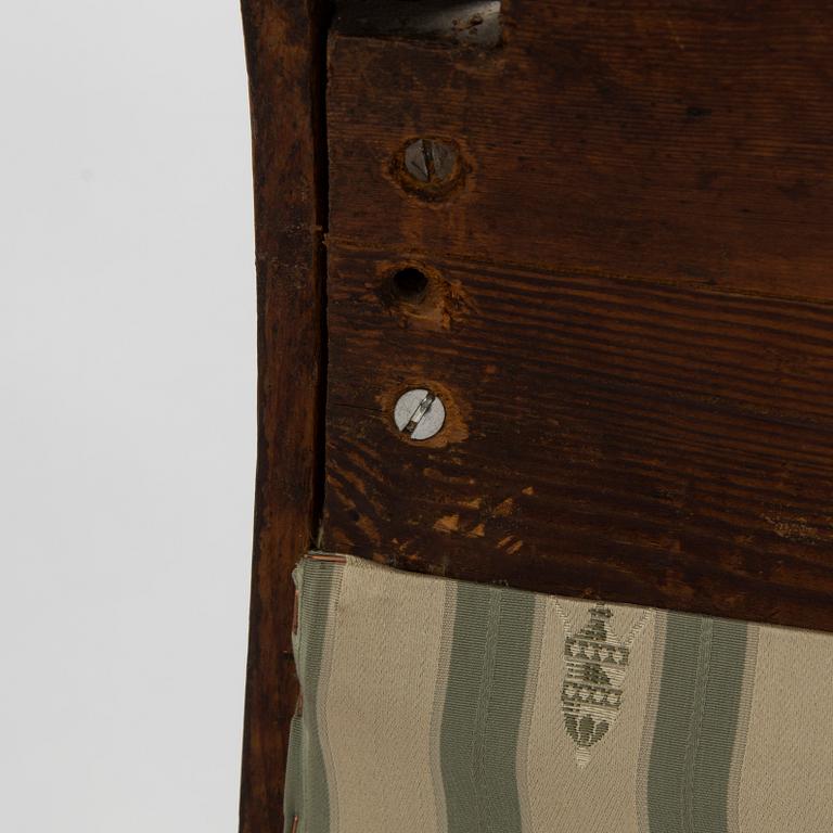 Sohva ja pöytä, biedermeier-tyyli, 1800-luvun loppupuoli.