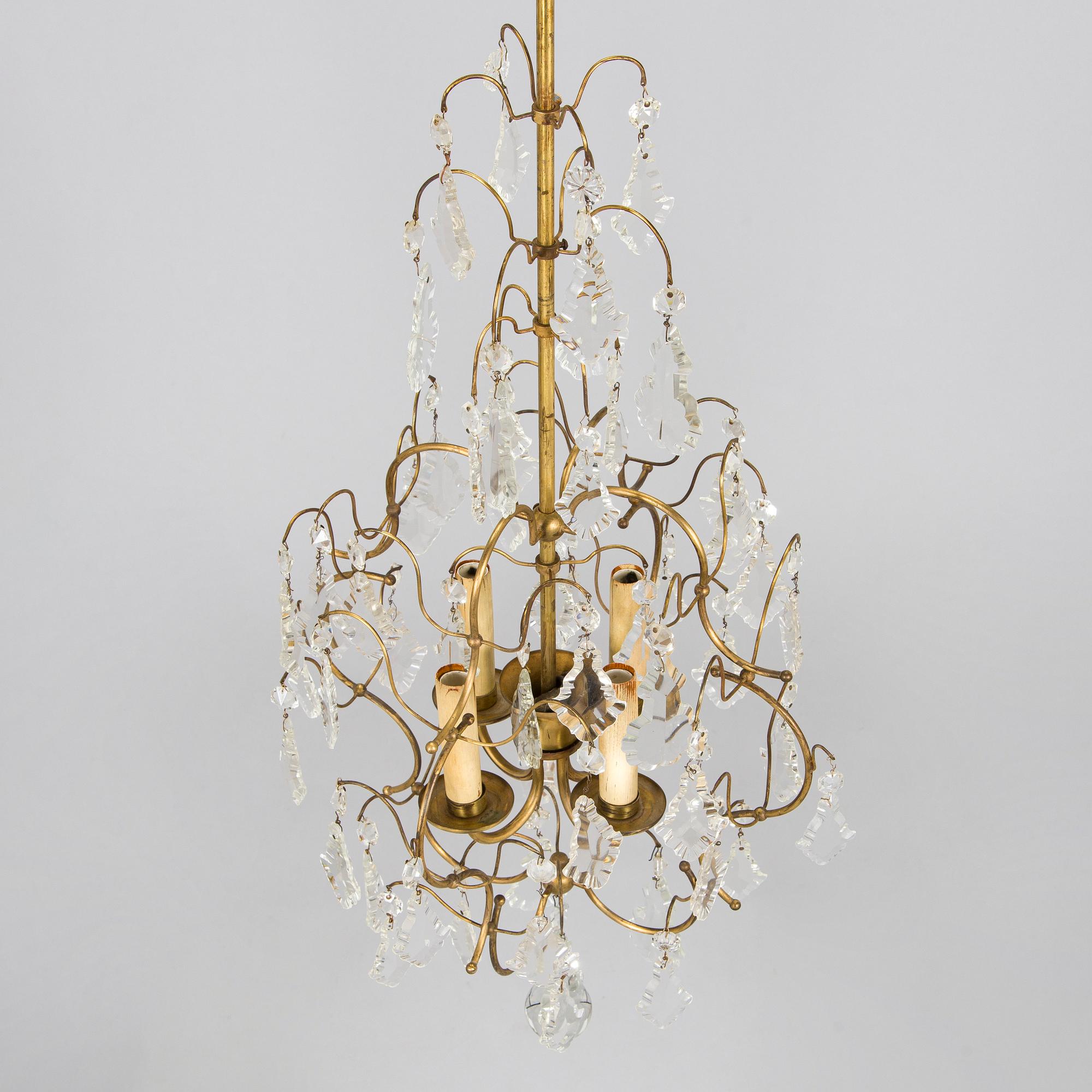 Paavo Tynell, a mid-20th century chandelier for Idman.