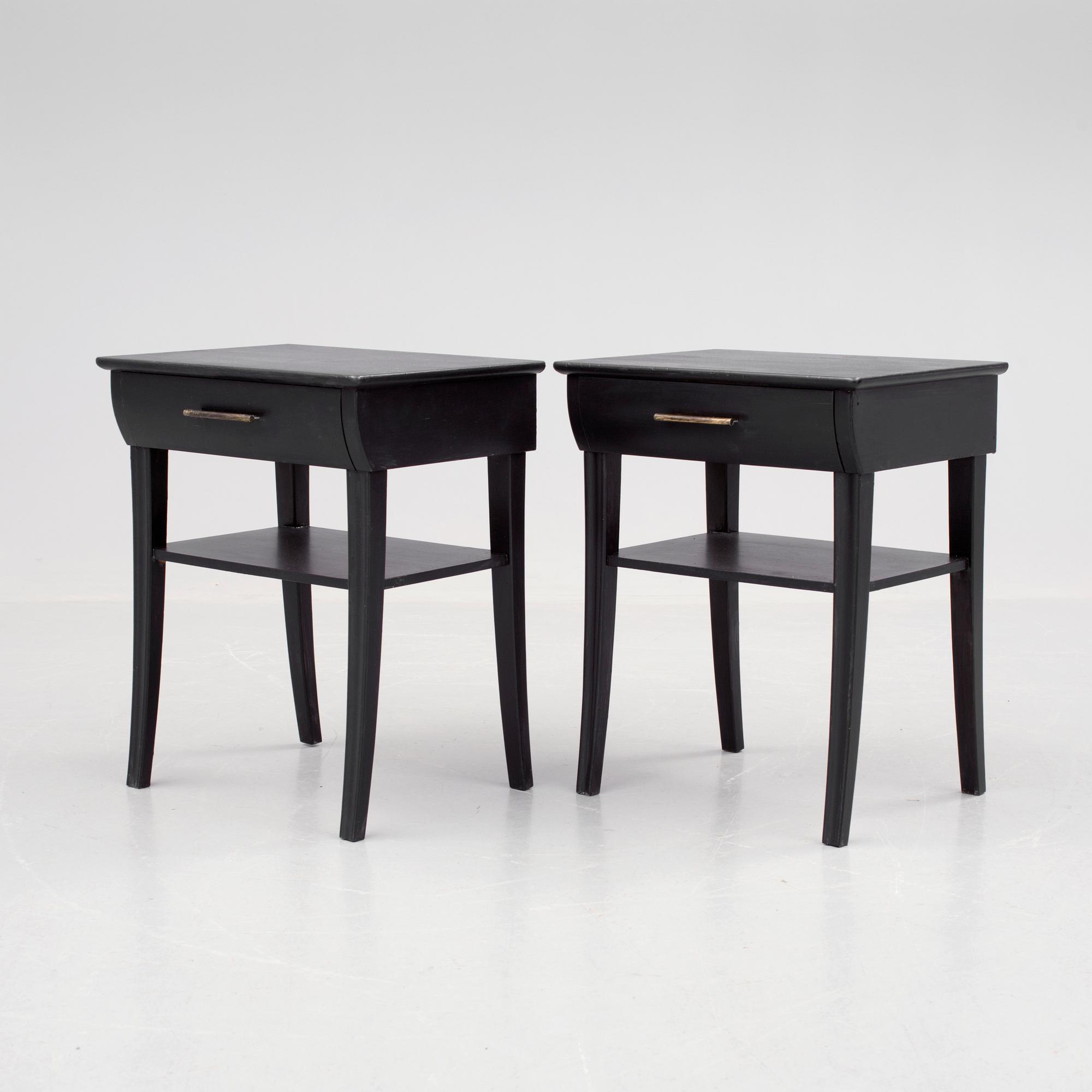 SÄNGBORD, ett par, Svenska Möbelfabrikerna, Bodafors, 1950-tal.