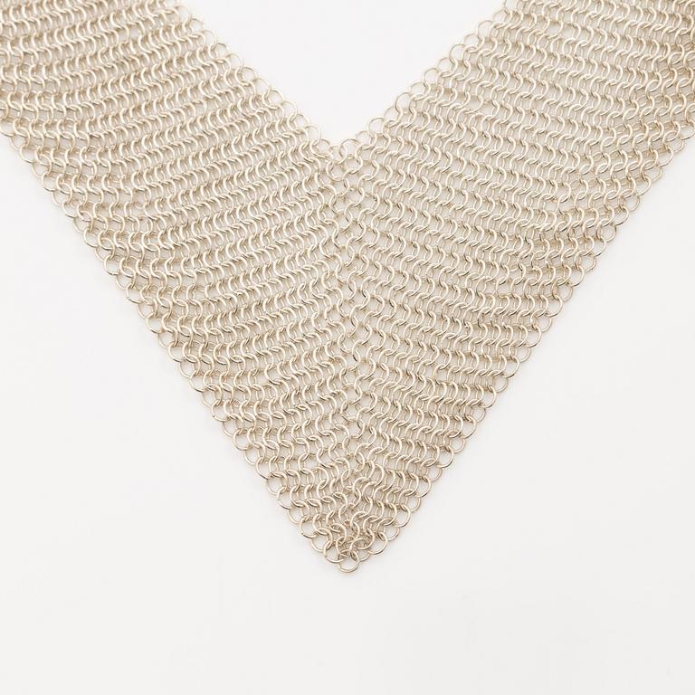 Tiffany & Co, Elsa Peretti, collier, "Mesh scarf", sterling silver.