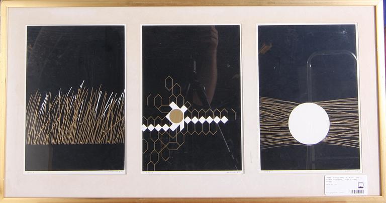 PARTI GRAFIK, 6 st, bla Roland Svensson, sign o numr 92/210.