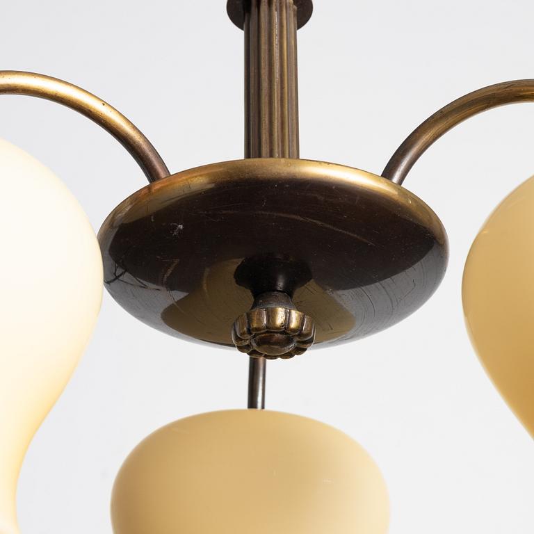 Ceiling lamp, model no. 780 Bröderna Malmström's Metal Goods Factory, 1940s.