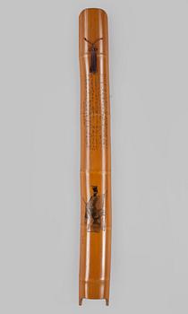 DEKORELEMENT, ett par, bambu, Japan, 1900-tal.