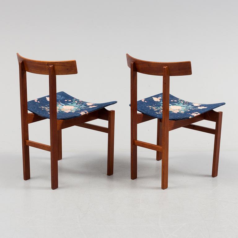 A set of six 1960s chairs by Inger Klingenberg for France Daverkosen.