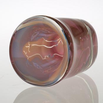 An Ingeborg Lundin Ariel glass vase, Orrefors 1972.