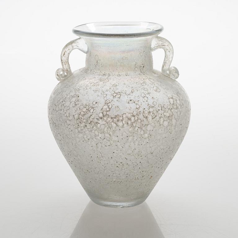 Maljakko, lasia, scavo-tekniikka, Seguso, Murano 1900-luvun loppupuoli.