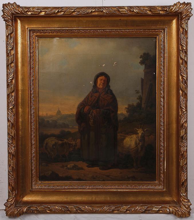 CARL ANDREAS DAHLSTRÖM, olja på duk, 2 st, en bär monogramsign CAD.