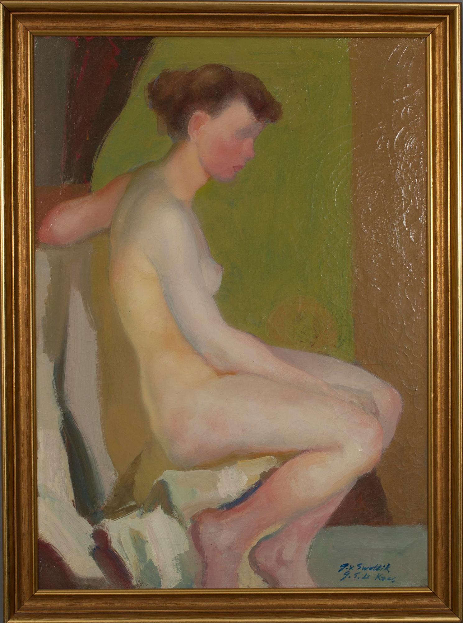 GEORGES VON SWETLIK, olja på duk, sign.
