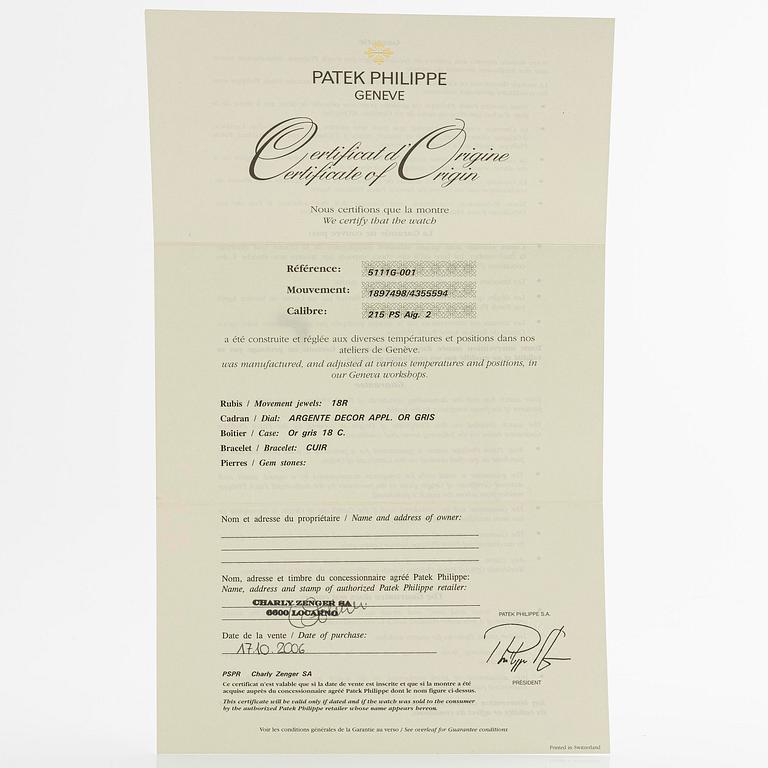 Patek Philippe, Gondolo, ca 2006.