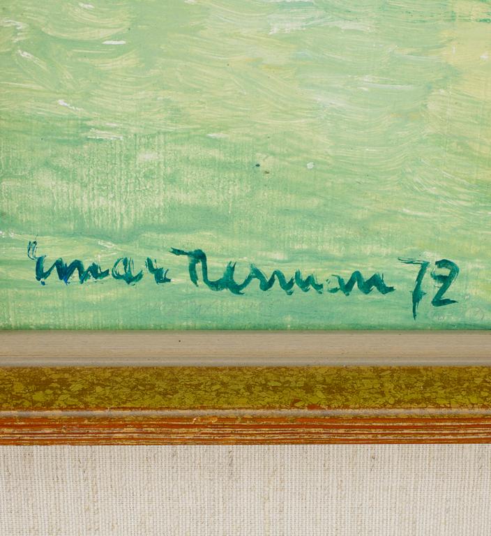 EINAR NERMAN, olja på pannå. Sign o dat 72.