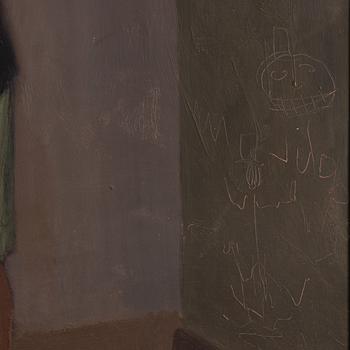 Pelle Åberg, Kvinna i pälsjacka.