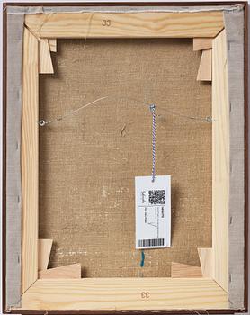 Vera Frisén, oil on relined canvas, signed.