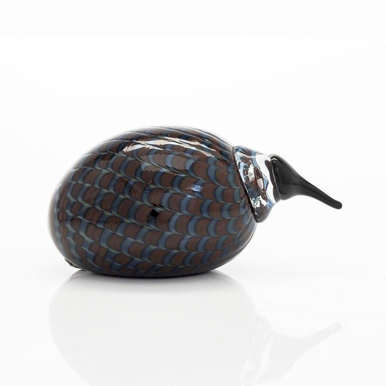 Oiva Toikka, A glass bird, 'Little Kiwi', signed O. Toikka Iittala.