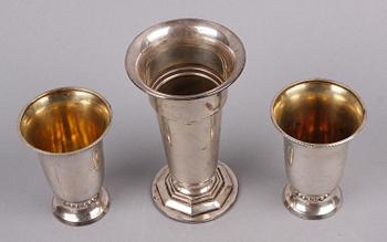 PARTI SILVER, 7 delar, bl a MGAB, 1900-tal.