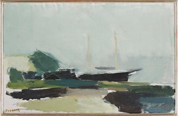 GUSTAV RUDBERG, olja på pannå, signerad och á tergo daterad 1960.