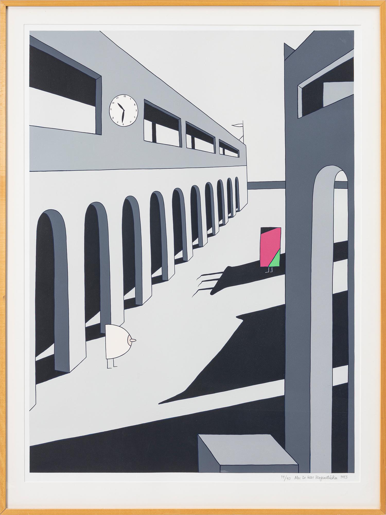 Marie-Louise Ekman, "En gatas melankoli - de Chirico och Baertling".