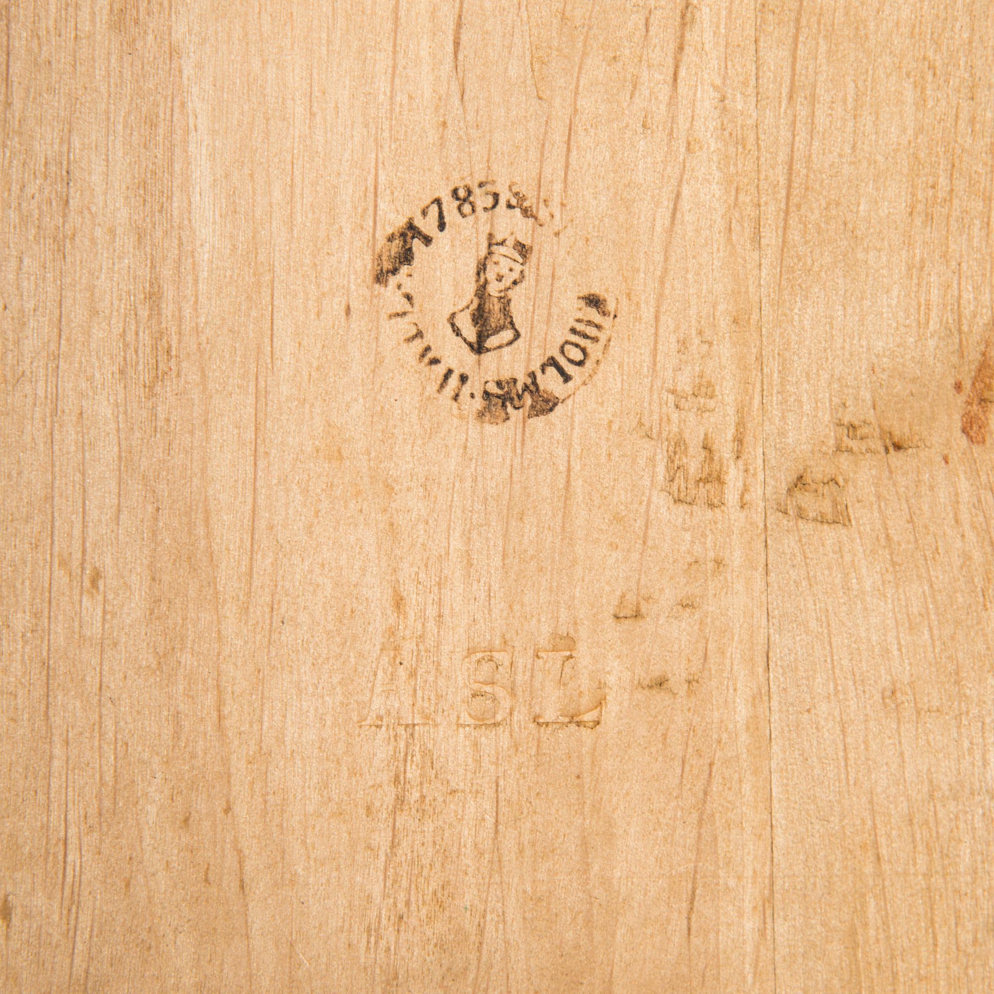 Anders Scherling, kirjoituslipasto, kustavilainen, Tukholma 1783.