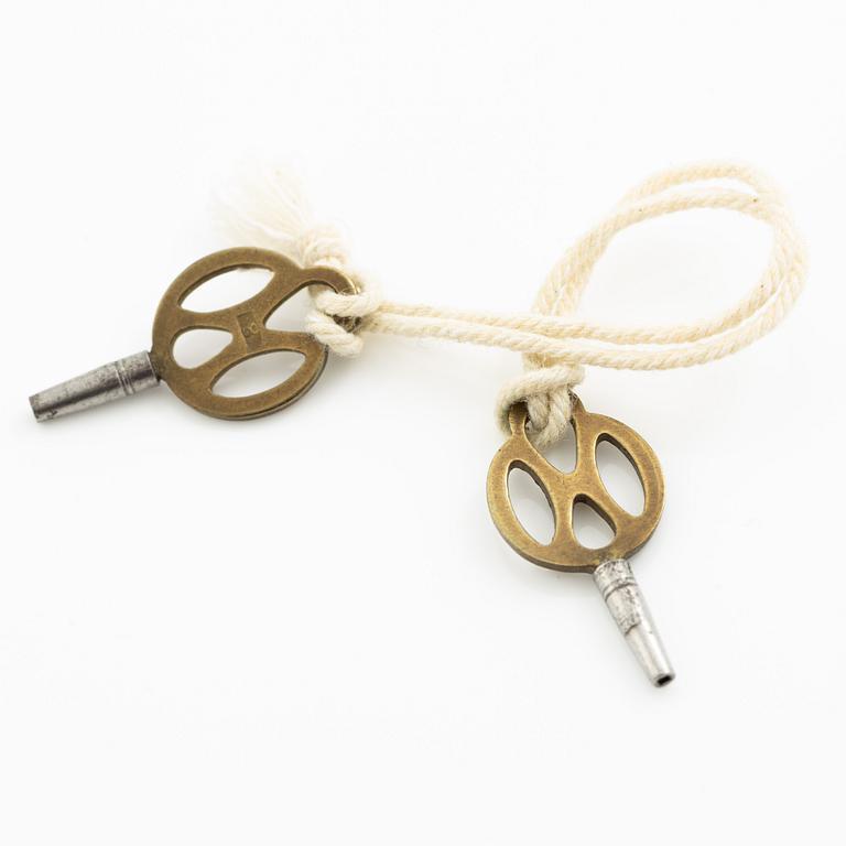 Pocket watch, skeletonised, with repeating mechanism, 18K gold, 52,5 mm.