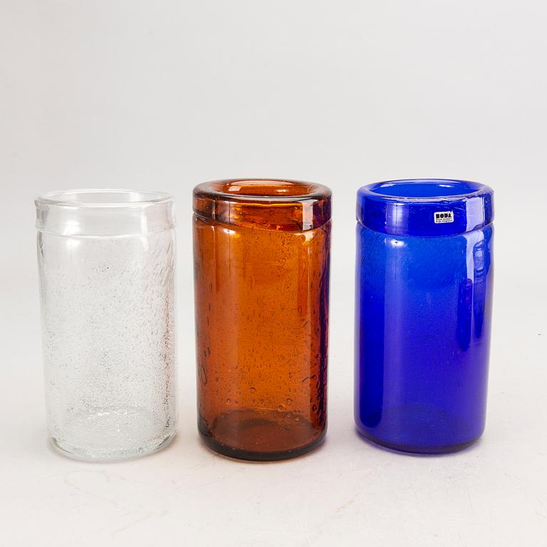 Erik Höglund, Skålar samt vaser 6 st Boda 1900-talets senare del glas.