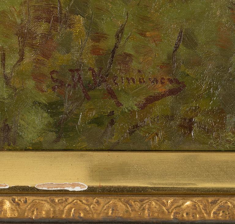 Sigfrid August Keinänen, Landscape with a Church in the Background.