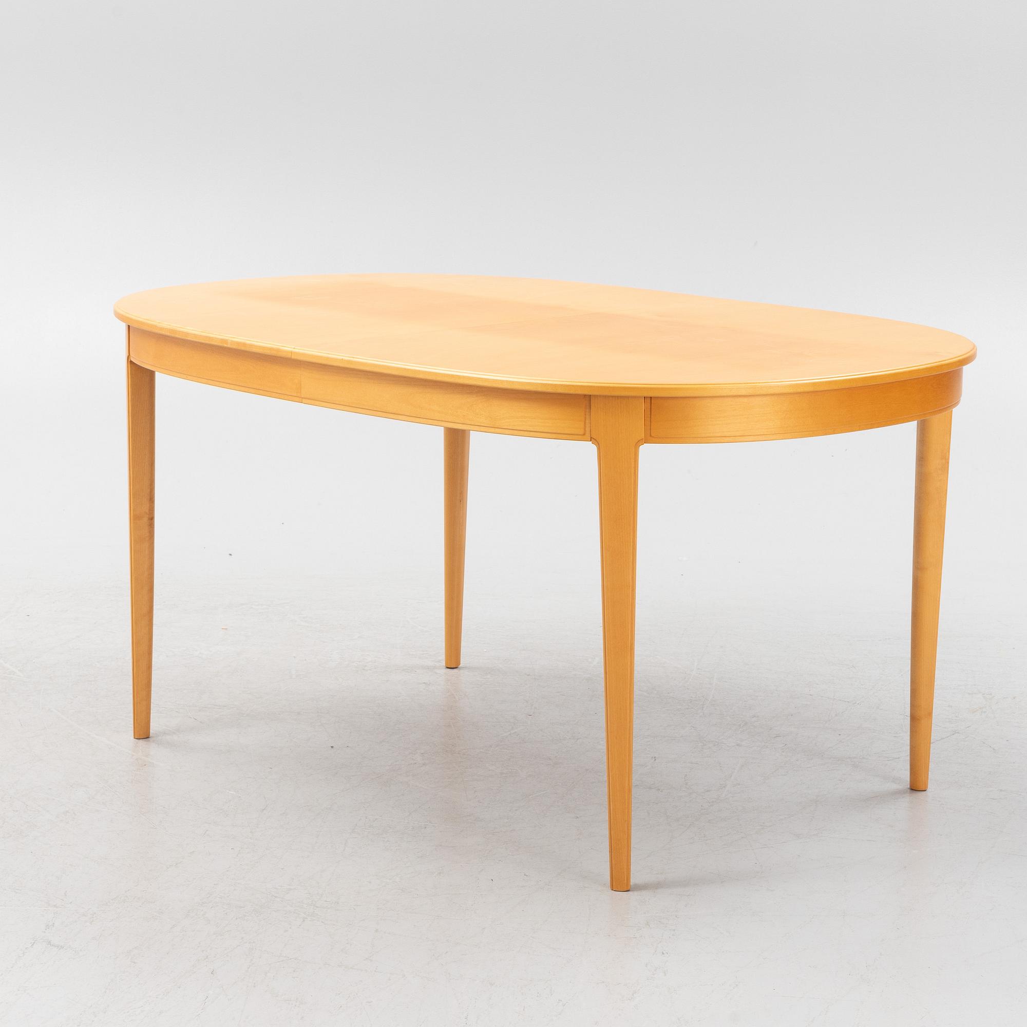 Carl Malmsten, matgrupp, 7 delar, "Herrgården", Åfors Möbelfabrik. 1997.