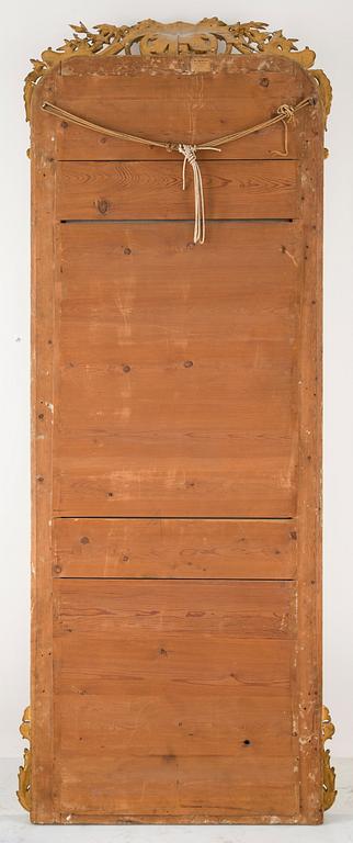 SPEGEL samt KONSOLBORD, nyrokoko, 1800-andra hälft.