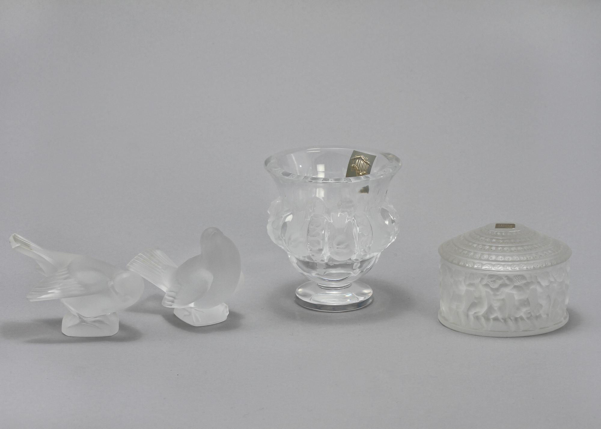 PARTI GLAS, 4 delar, Lalique, Frankrike, 1900-talets andra hälft.