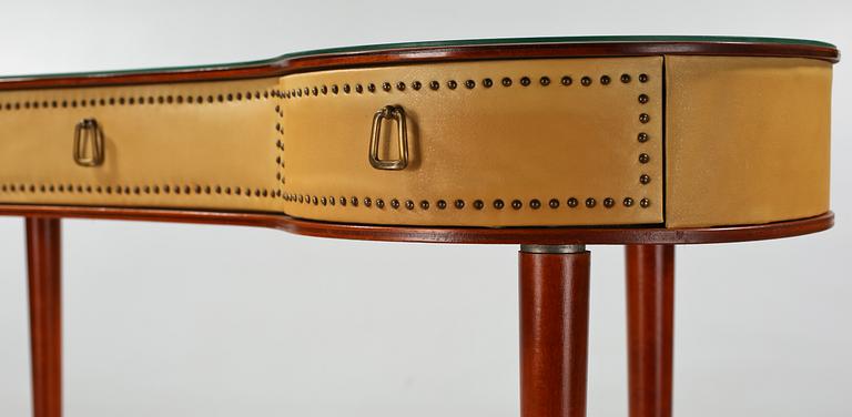 TOALETTBORD samt PALL, 1950-tal.