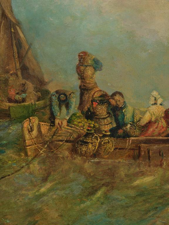 Clarkson Frederick Stanfield, Market boat on the Scheldt.