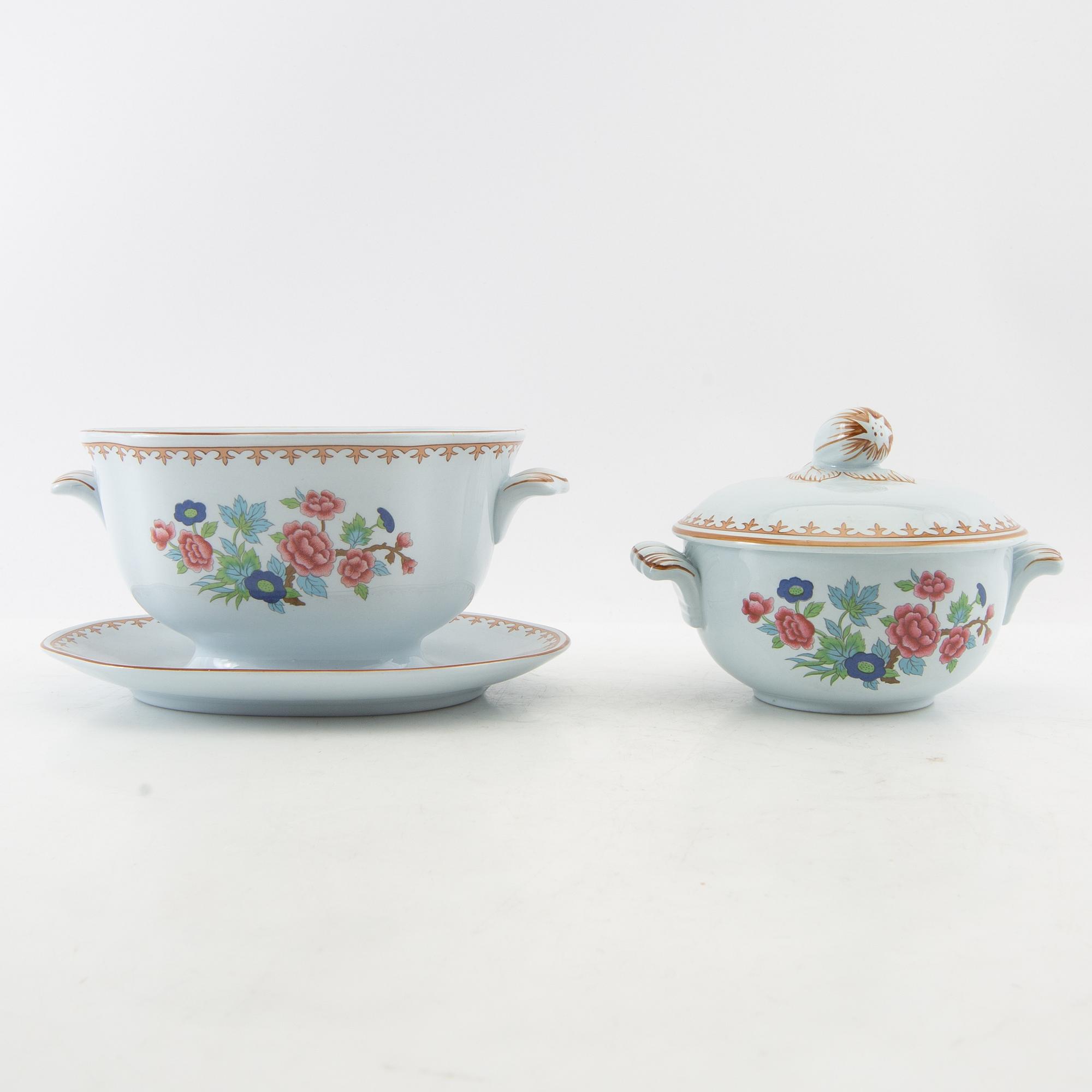 Rörstrand, service, 49 pieces, "Lotus", second half of the 20th century.