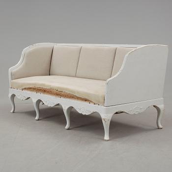 TRÅGSOFFA, rokokostil, 1900-talets början.