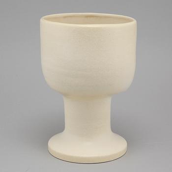 A stoneware flowerpot by Lisa Larson for K-Studion Gustavsberg, second half of the 20th century.