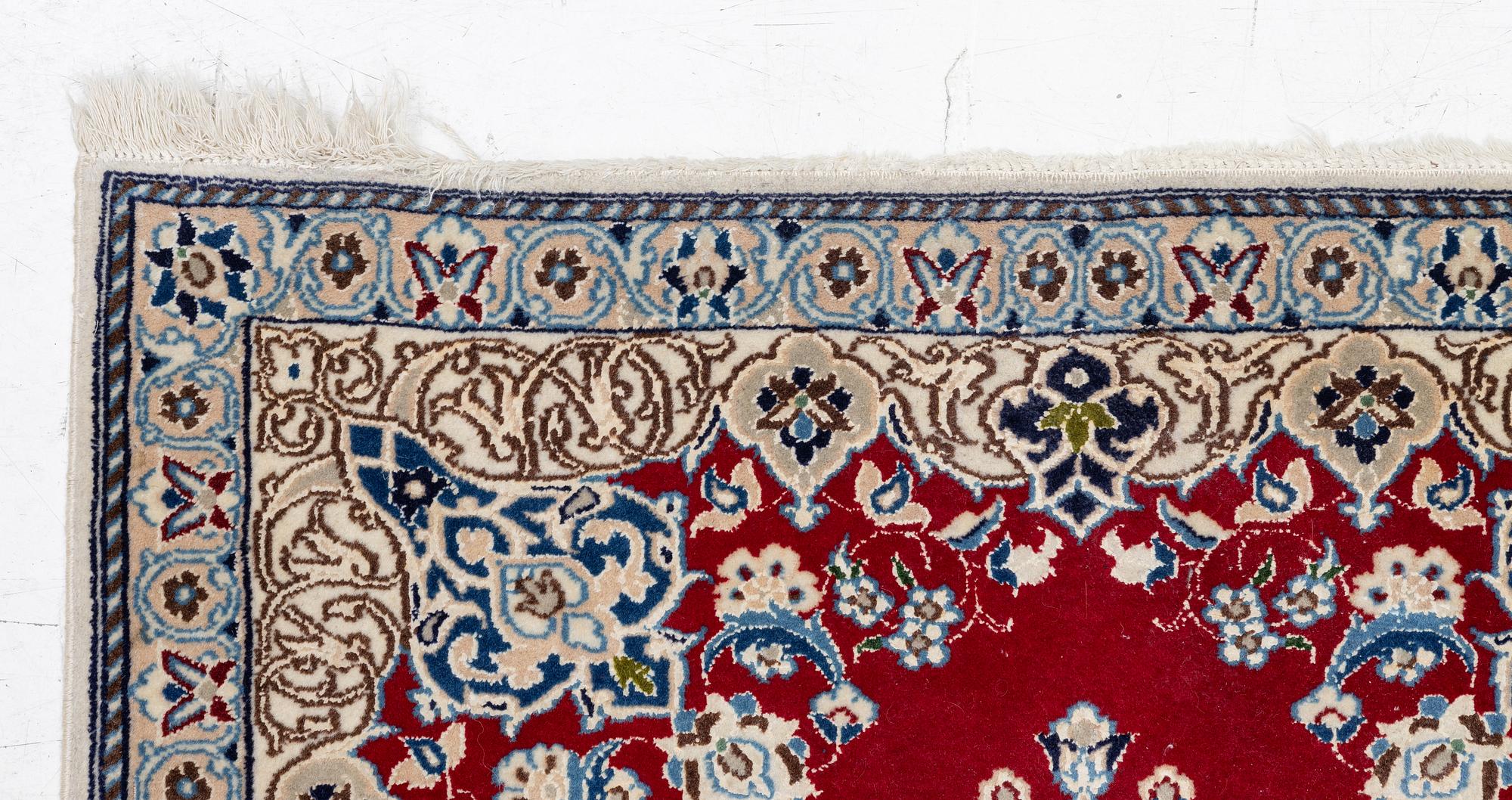 Matta, orientalisk, silkeinslag, 250 x 87 cm.